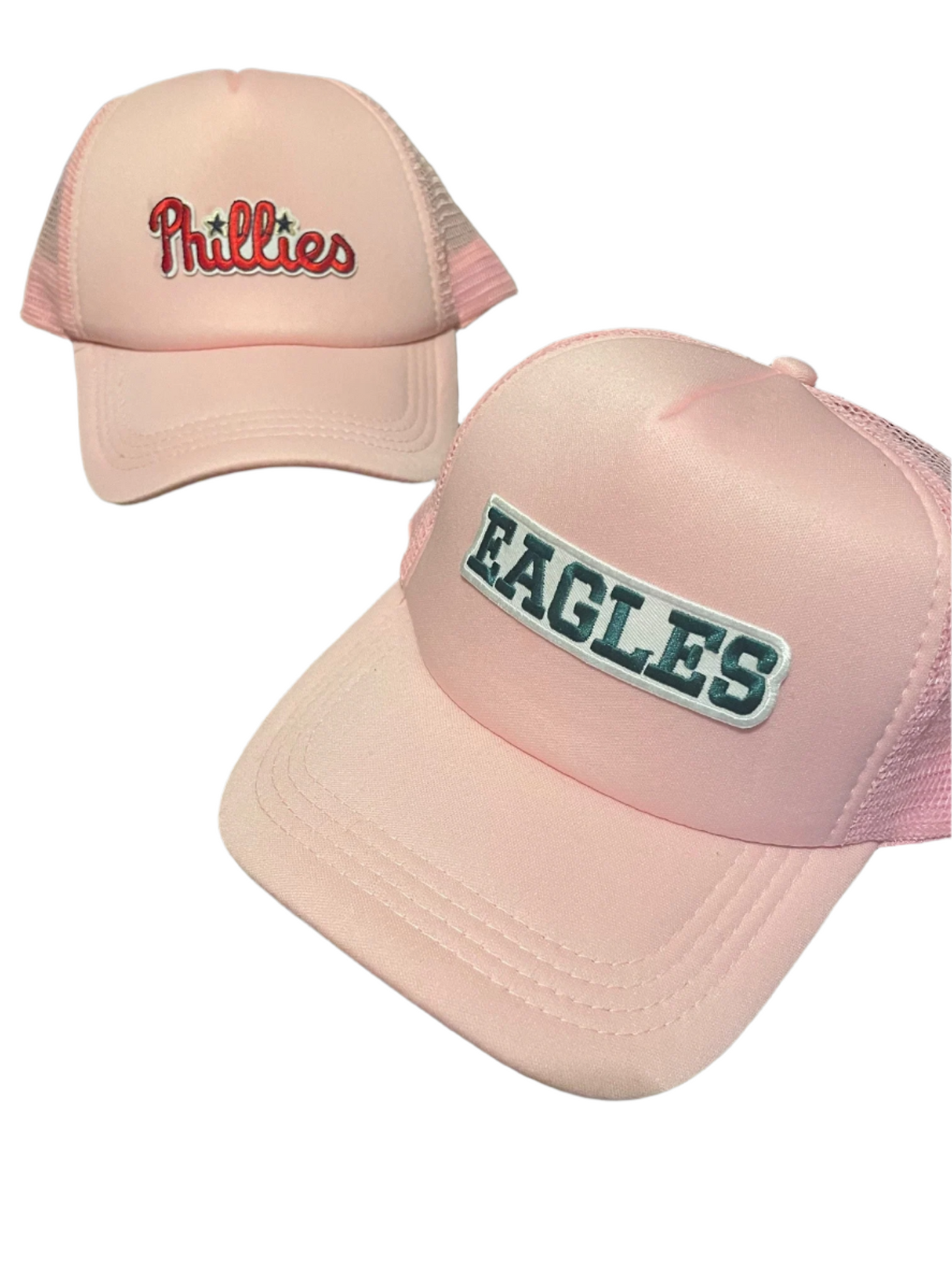 Eagles Pink Hat with Word Logo