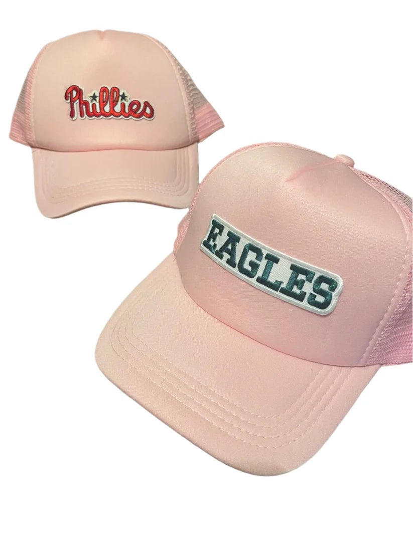 Phillies Pink Hat with Word Logo