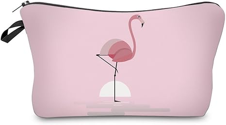 Pink Flamingo Cosmetic Bag