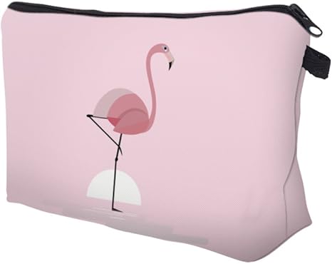 Pink Flamingo Cosmetic Bag