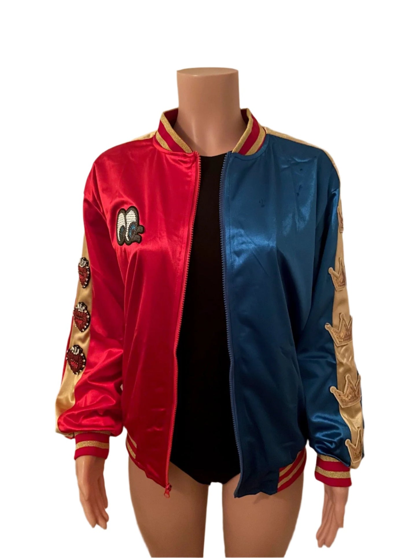 Harley Quinn Costume Halloween Bomber Jacket