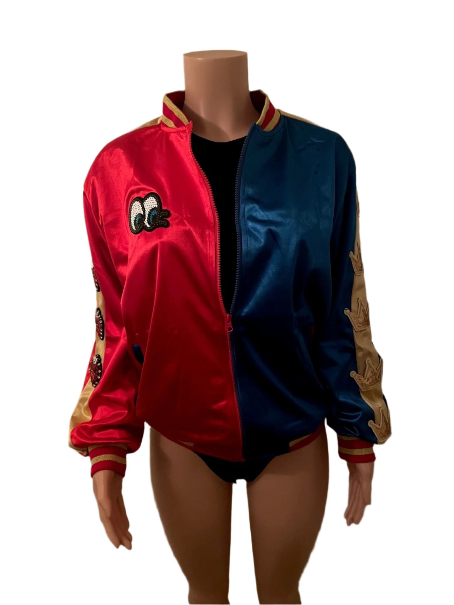 Harley Quinn Costume Halloween Bomber Jacket