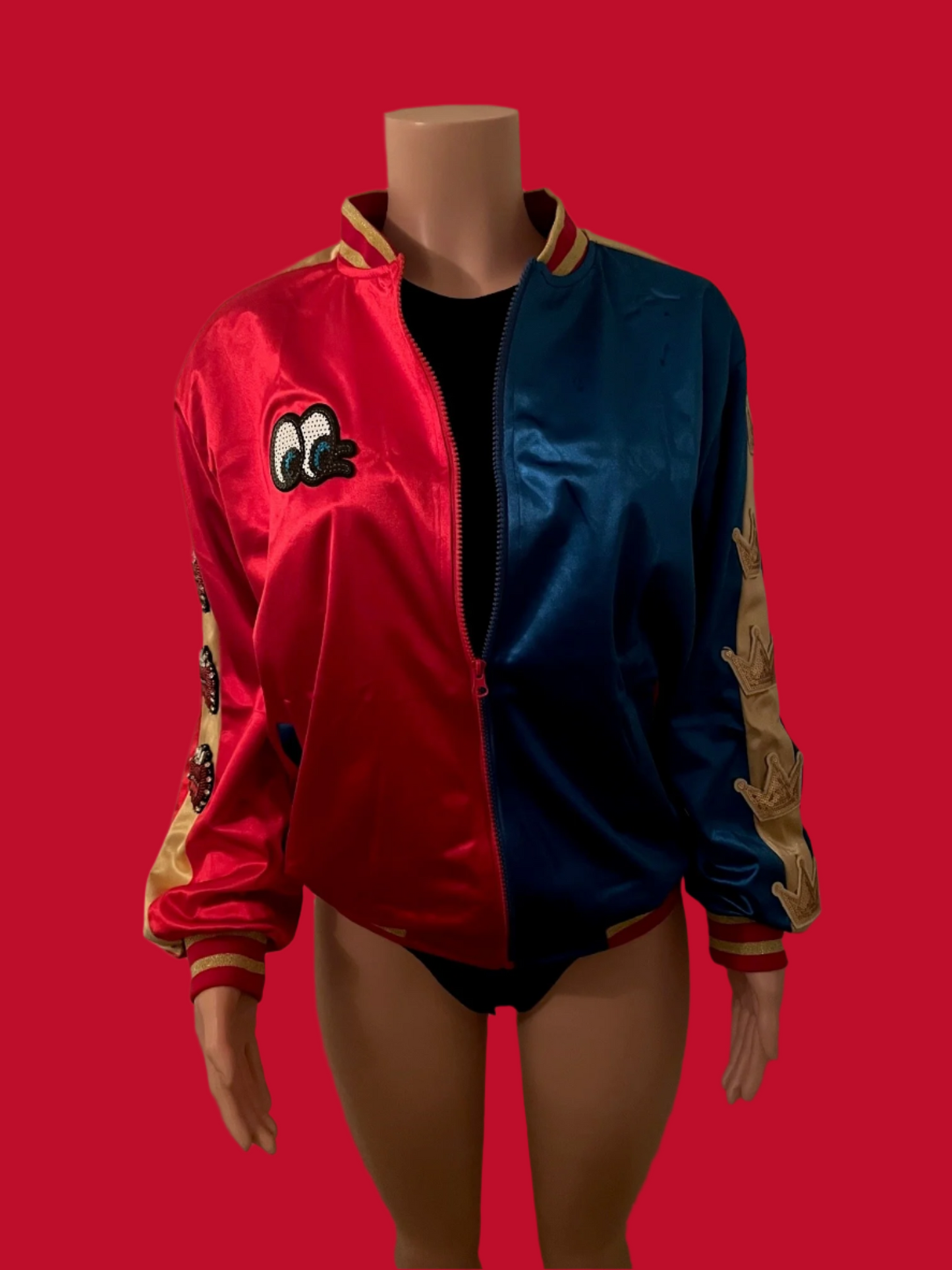 Harley Quinn Costume Halloween Bomber Jacket