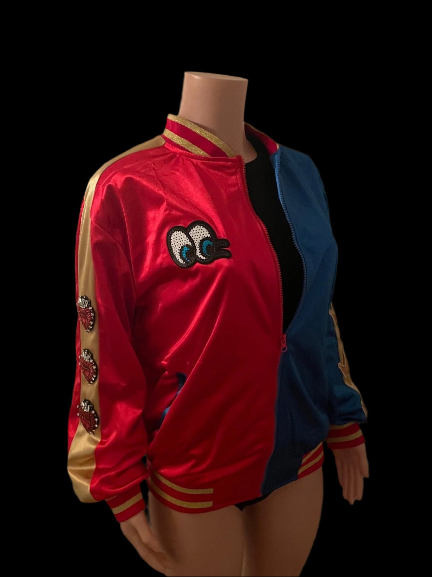 Harley Quinn Costume Halloween Bomber Jacket