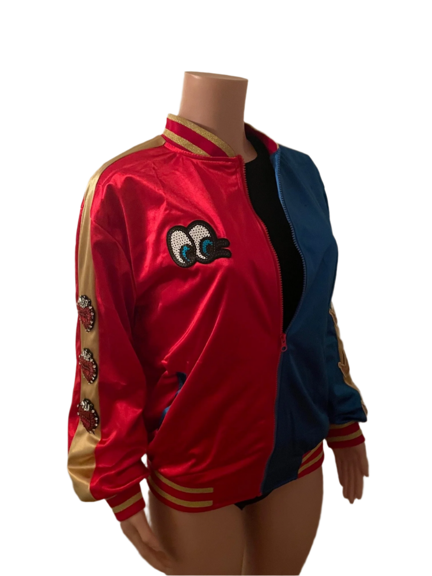 Harley Quinn Costume Halloween Bomber Jacket