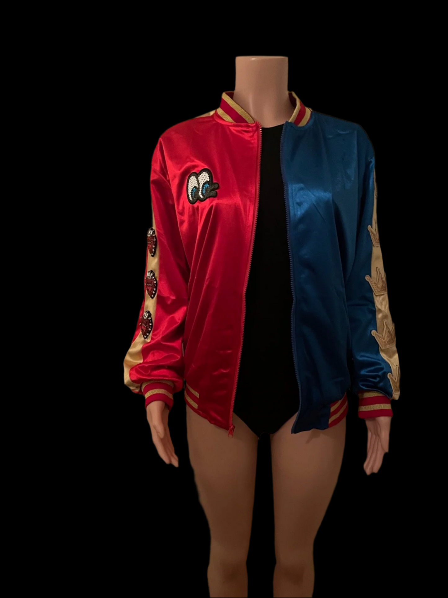 Harley Quinn Costume Halloween Bomber Jacket