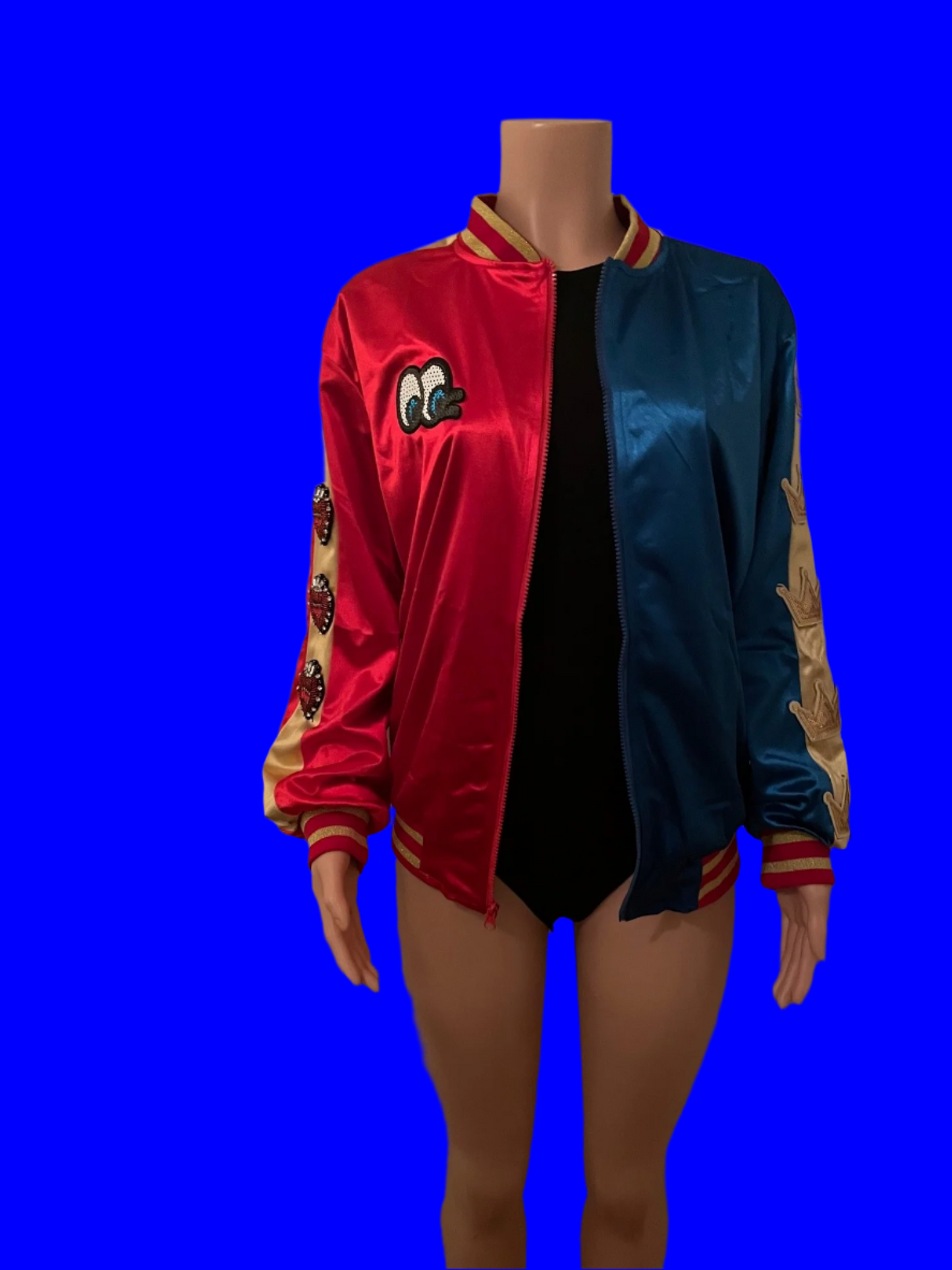 Harley Quinn Costume Halloween Bomber Jacket