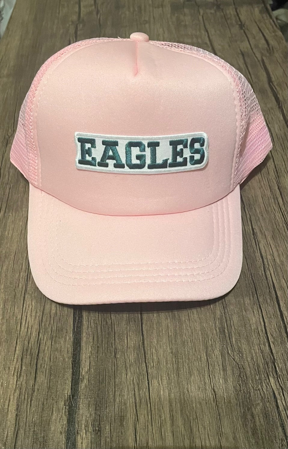 Eagles Pink Hat with Word Logo